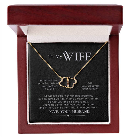 Everlasting Love Necklace - To My Wife, I Promise to Love You Forever